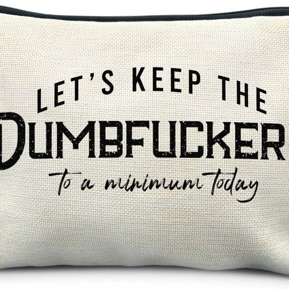 Funny Makeup Bag - Bad Assed & Cool Gifts for Coworkers & Women - Sarcastic & Ga - Picture 1 of 6